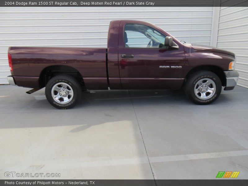 Deep Molten Red Pearl / Dark Slate Gray 2004 Dodge Ram 1500 ST Regular Cab