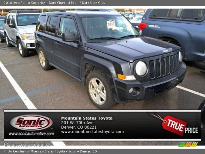 Dark Charcoal Pearl / Dark Slate Gray 2010 Jeep Patriot Sport 4x4
