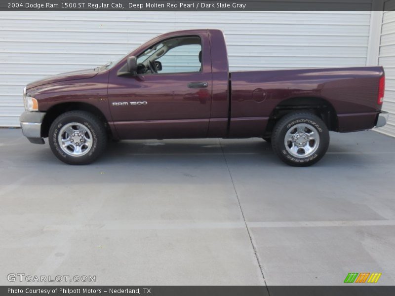 Deep Molten Red Pearl / Dark Slate Gray 2004 Dodge Ram 1500 ST Regular Cab