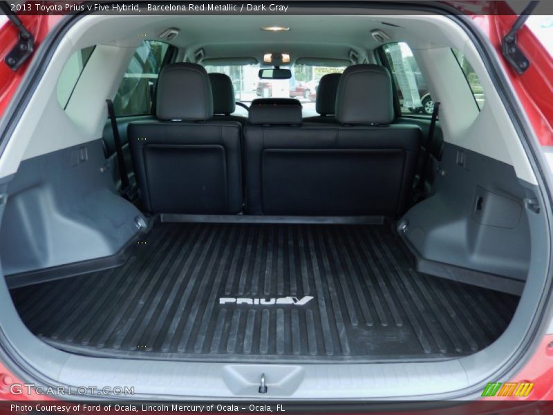 Barcelona Red Metallic / Dark Gray 2013 Toyota Prius v Five Hybrid
