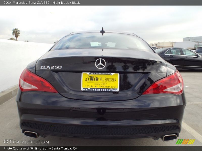 Night Black / Black 2014 Mercedes-Benz CLA 250