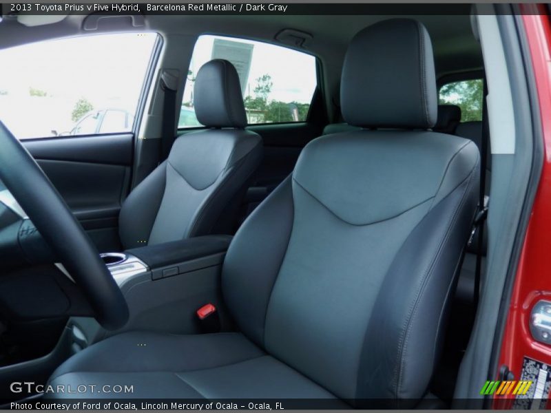 Barcelona Red Metallic / Dark Gray 2013 Toyota Prius v Five Hybrid