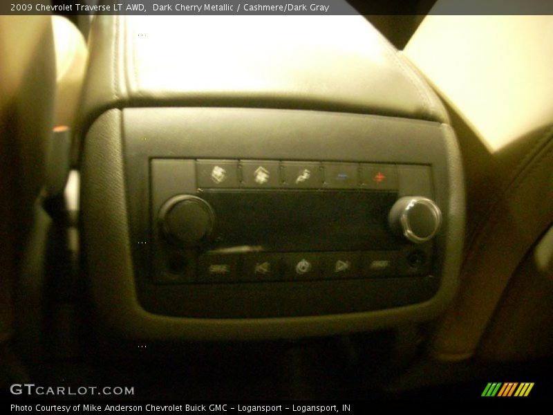 Dark Cherry Metallic / Cashmere/Dark Gray 2009 Chevrolet Traverse LT AWD