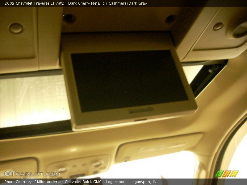 Dark Cherry Metallic / Cashmere/Dark Gray 2009 Chevrolet Traverse LT AWD