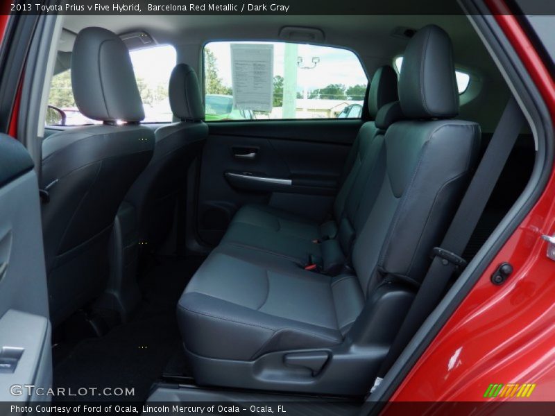 Barcelona Red Metallic / Dark Gray 2013 Toyota Prius v Five Hybrid