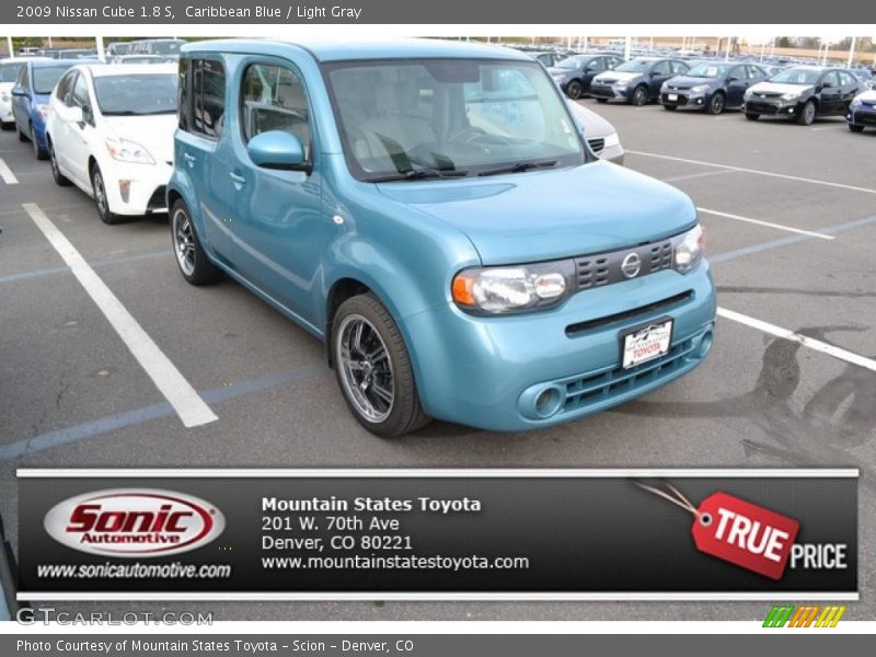 Caribbean Blue / Light Gray 2009 Nissan Cube 1.8 S