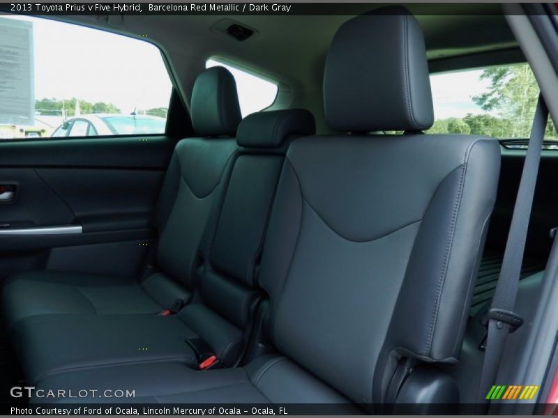 Barcelona Red Metallic / Dark Gray 2013 Toyota Prius v Five Hybrid
