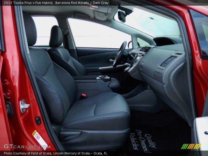 Barcelona Red Metallic / Dark Gray 2013 Toyota Prius v Five Hybrid