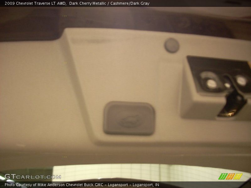 Dark Cherry Metallic / Cashmere/Dark Gray 2009 Chevrolet Traverse LT AWD