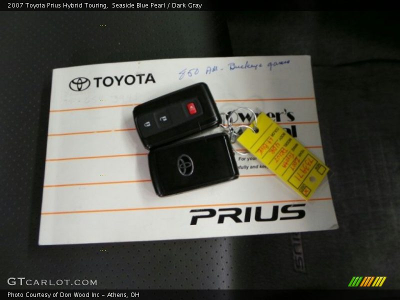 Seaside Blue Pearl / Dark Gray 2007 Toyota Prius Hybrid Touring