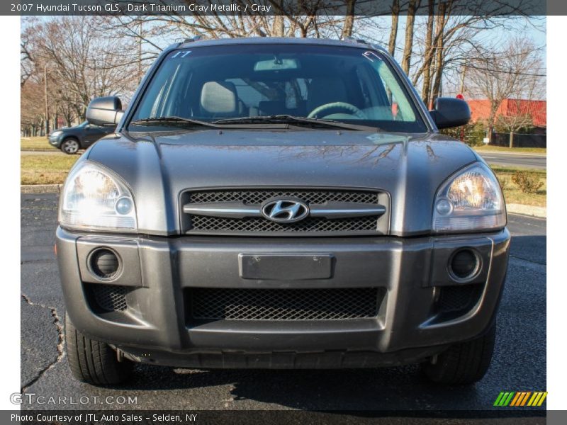 Dark Titanium Gray Metallic / Gray 2007 Hyundai Tucson GLS