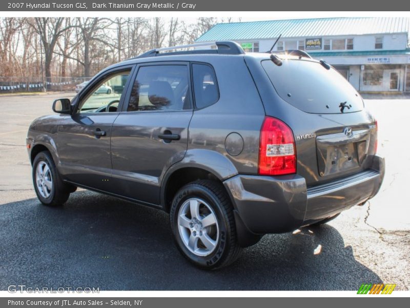 Dark Titanium Gray Metallic / Gray 2007 Hyundai Tucson GLS