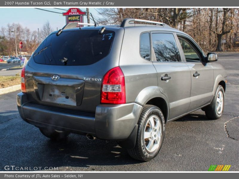 Dark Titanium Gray Metallic / Gray 2007 Hyundai Tucson GLS