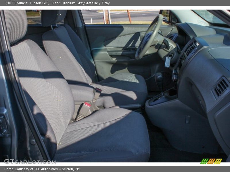 Dark Titanium Gray Metallic / Gray 2007 Hyundai Tucson GLS