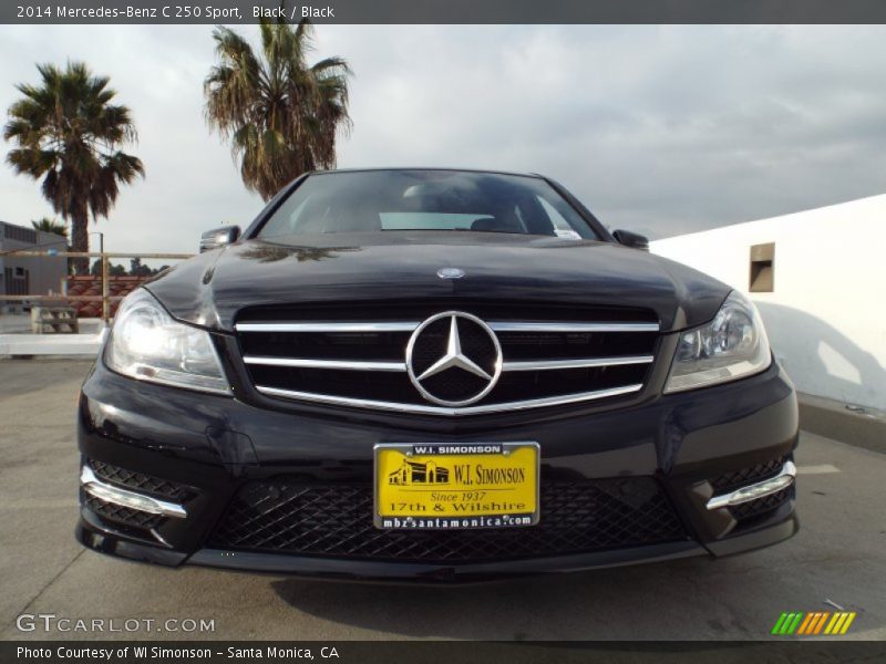 Black / Black 2014 Mercedes-Benz C 250 Sport