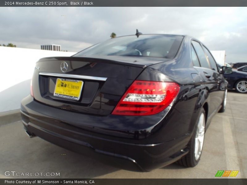 Black / Black 2014 Mercedes-Benz C 250 Sport