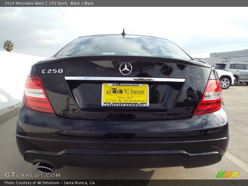 Black / Black 2014 Mercedes-Benz C 250 Sport