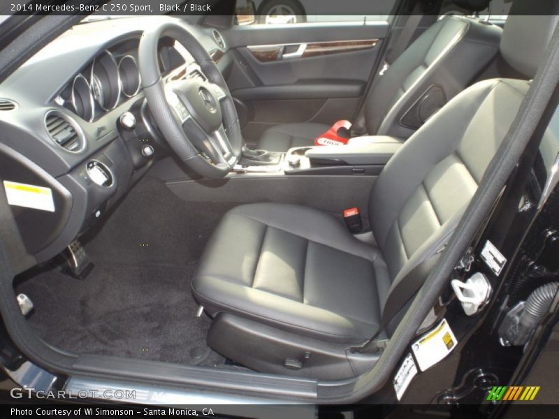 Black / Black 2014 Mercedes-Benz C 250 Sport
