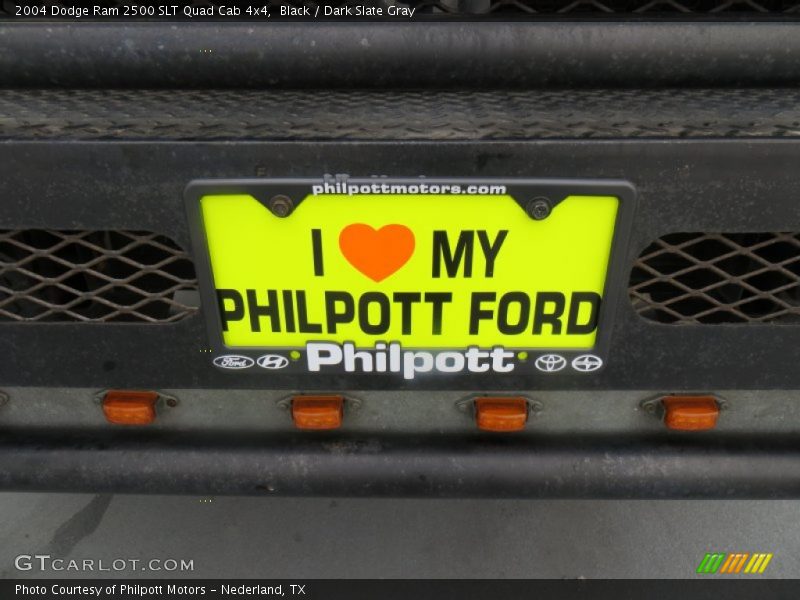 Black / Dark Slate Gray 2004 Dodge Ram 2500 SLT Quad Cab 4x4