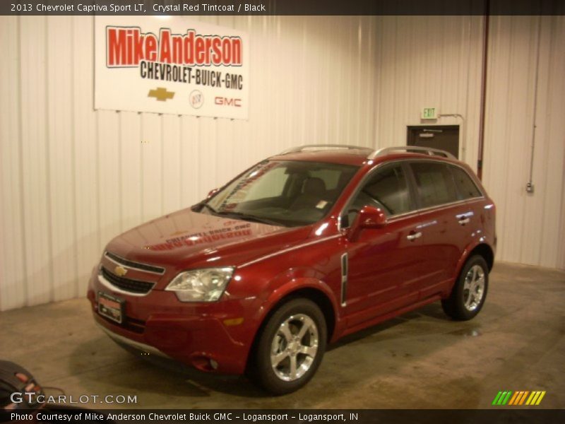 Crystal Red Tintcoat / Black 2013 Chevrolet Captiva Sport LT