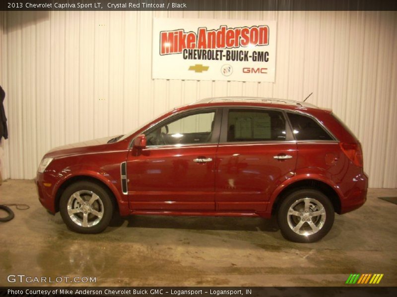 Crystal Red Tintcoat / Black 2013 Chevrolet Captiva Sport LT