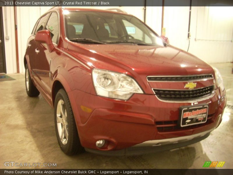 Crystal Red Tintcoat / Black 2013 Chevrolet Captiva Sport LT