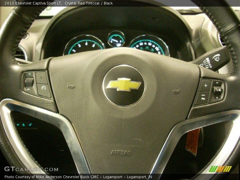 Crystal Red Tintcoat / Black 2013 Chevrolet Captiva Sport LT