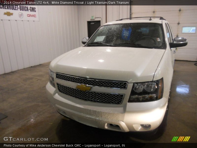 White Diamond Tricoat / Light Titanium/Dark Titanium 2014 Chevrolet Tahoe LTZ 4x4