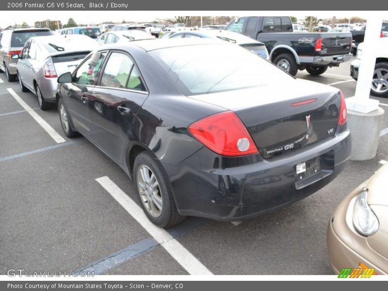 Black / Ebony 2006 Pontiac G6 V6 Sedan
