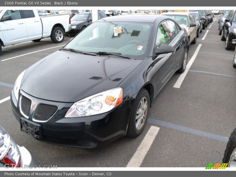 Black / Ebony 2006 Pontiac G6 V6 Sedan