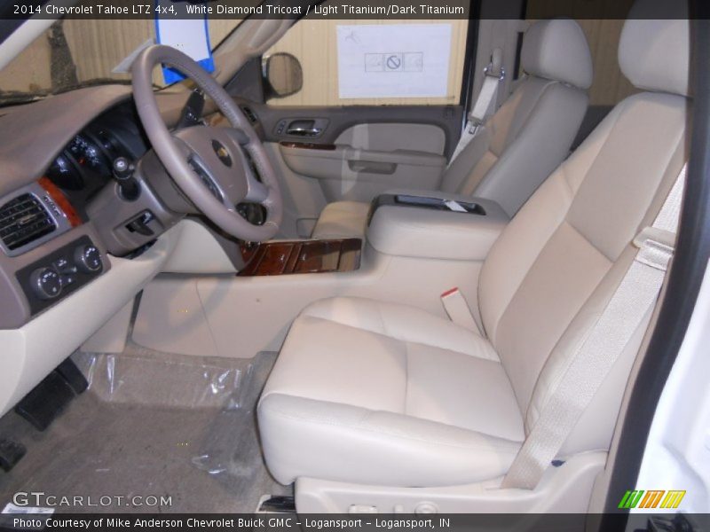 White Diamond Tricoat / Light Titanium/Dark Titanium 2014 Chevrolet Tahoe LTZ 4x4