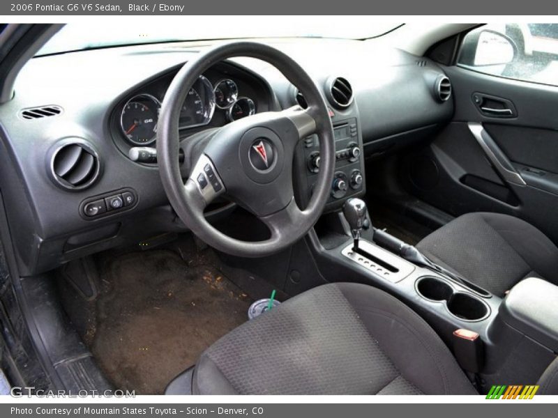 Black / Ebony 2006 Pontiac G6 V6 Sedan