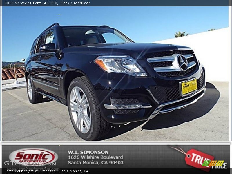 Black / Ash/Black 2014 Mercedes-Benz GLK 350