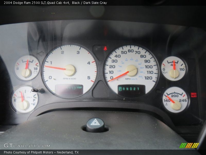Black / Dark Slate Gray 2004 Dodge Ram 2500 SLT Quad Cab 4x4