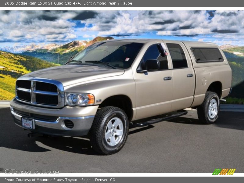 Light Almond Pearl / Taupe 2005 Dodge Ram 1500 ST Quad Cab 4x4