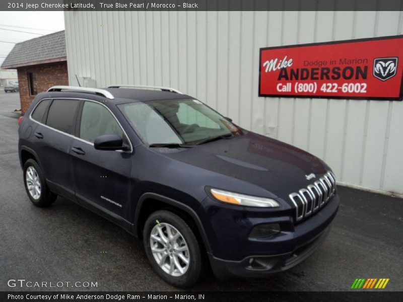 True Blue Pearl / Morocco - Black 2014 Jeep Cherokee Latitude