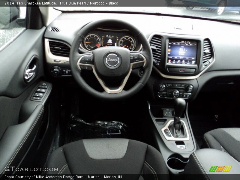 True Blue Pearl / Morocco - Black 2014 Jeep Cherokee Latitude