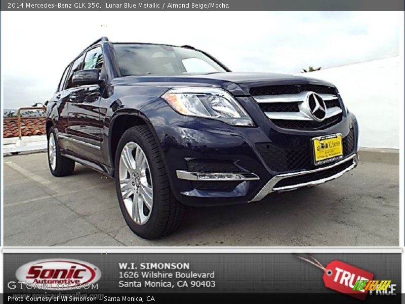 Lunar Blue Metallic / Almond Beige/Mocha 2014 Mercedes-Benz GLK 350