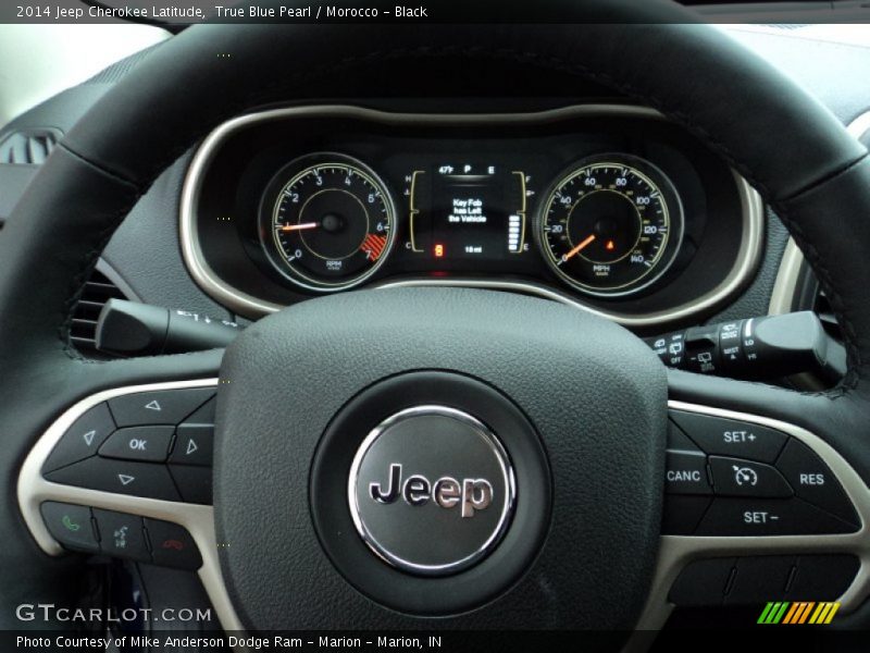 True Blue Pearl / Morocco - Black 2014 Jeep Cherokee Latitude