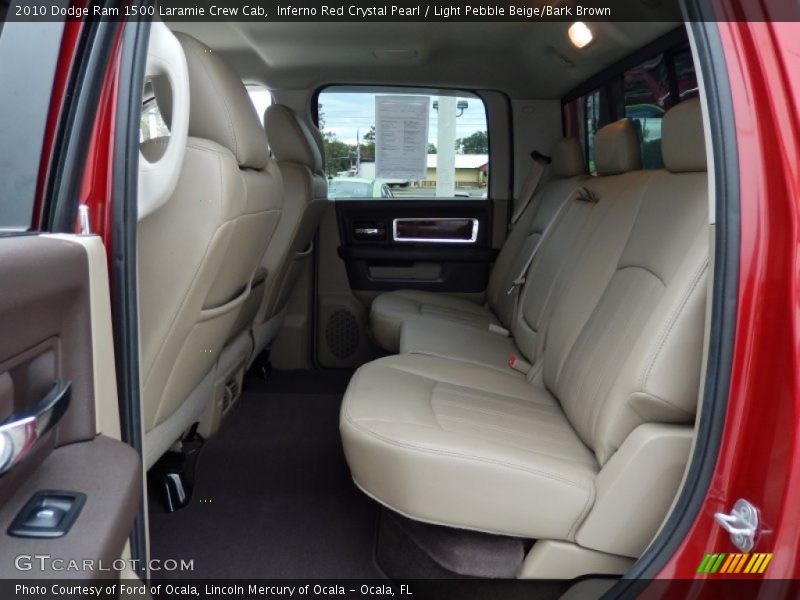 Inferno Red Crystal Pearl / Light Pebble Beige/Bark Brown 2010 Dodge Ram 1500 Laramie Crew Cab