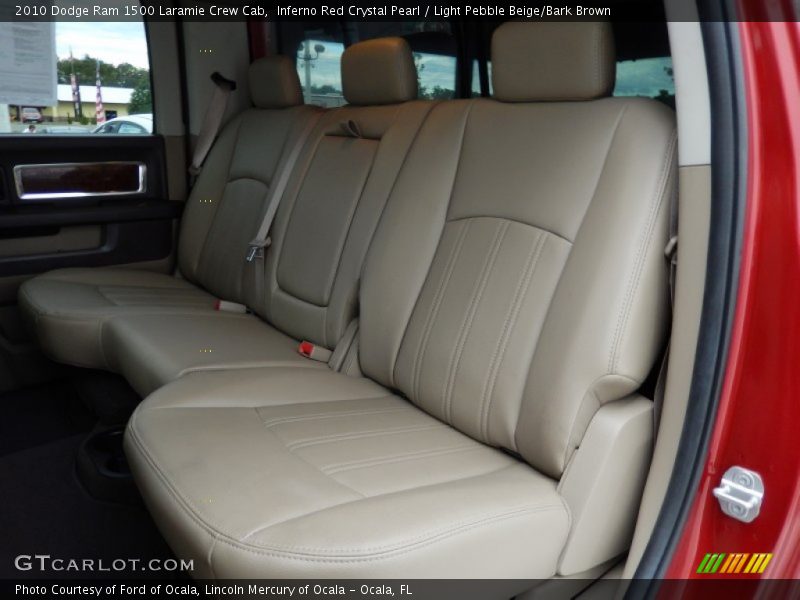 Inferno Red Crystal Pearl / Light Pebble Beige/Bark Brown 2010 Dodge Ram 1500 Laramie Crew Cab
