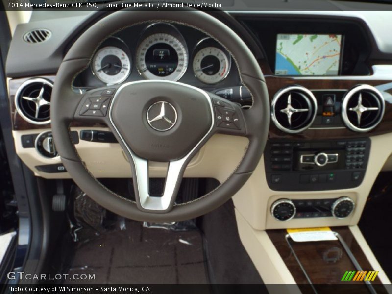 Lunar Blue Metallic / Almond Beige/Mocha 2014 Mercedes-Benz GLK 350