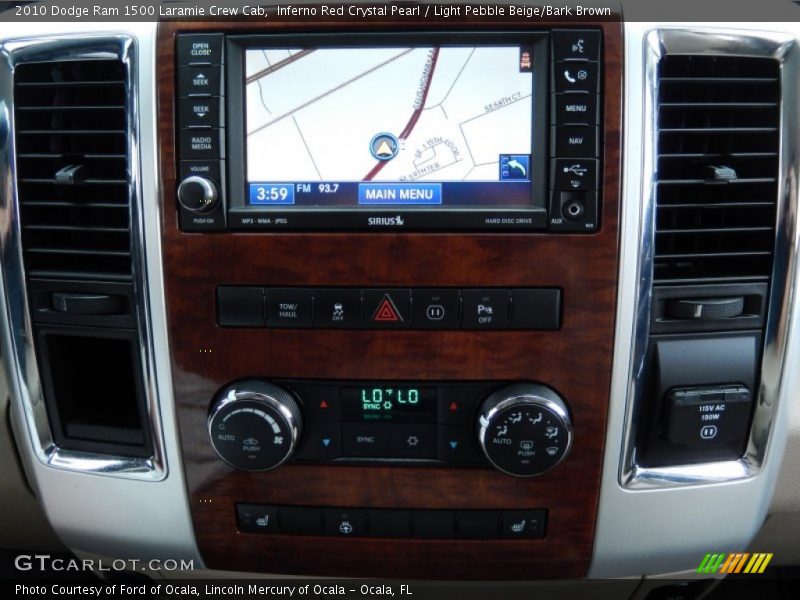 Inferno Red Crystal Pearl / Light Pebble Beige/Bark Brown 2010 Dodge Ram 1500 Laramie Crew Cab