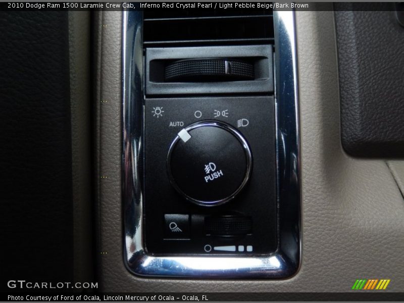 Inferno Red Crystal Pearl / Light Pebble Beige/Bark Brown 2010 Dodge Ram 1500 Laramie Crew Cab