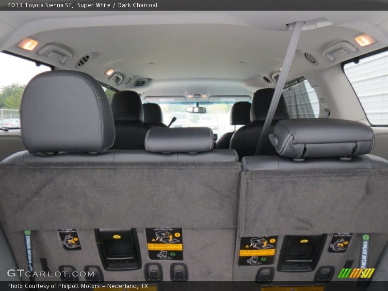 Super White / Dark Charcoal 2013 Toyota Sienna SE