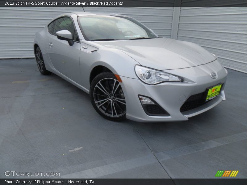 Argento Silver / Black/Red Accents 2013 Scion FR-S Sport Coupe
