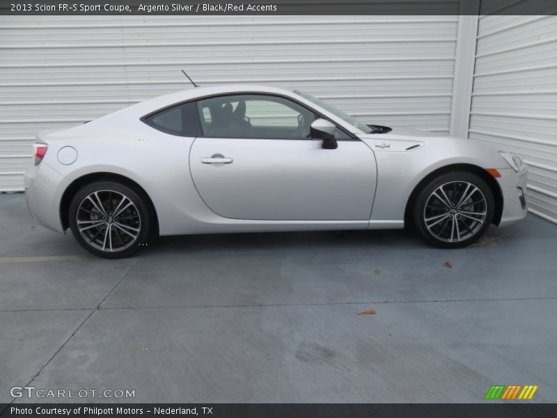 Argento Silver / Black/Red Accents 2013 Scion FR-S Sport Coupe