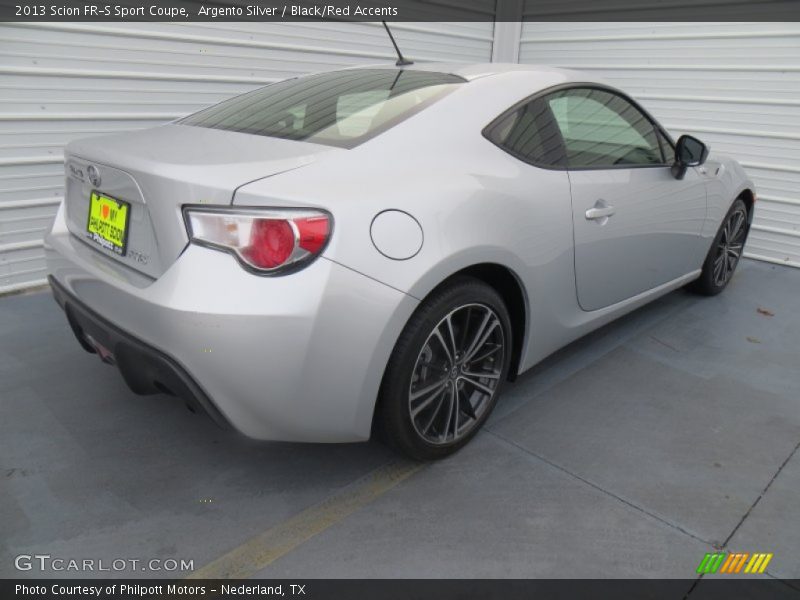 Argento Silver / Black/Red Accents 2013 Scion FR-S Sport Coupe