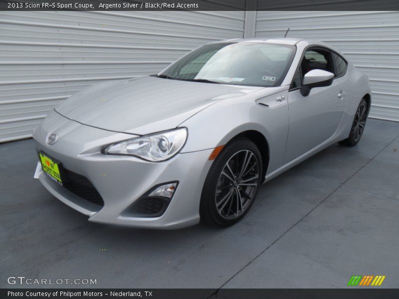 Argento Silver / Black/Red Accents 2013 Scion FR-S Sport Coupe