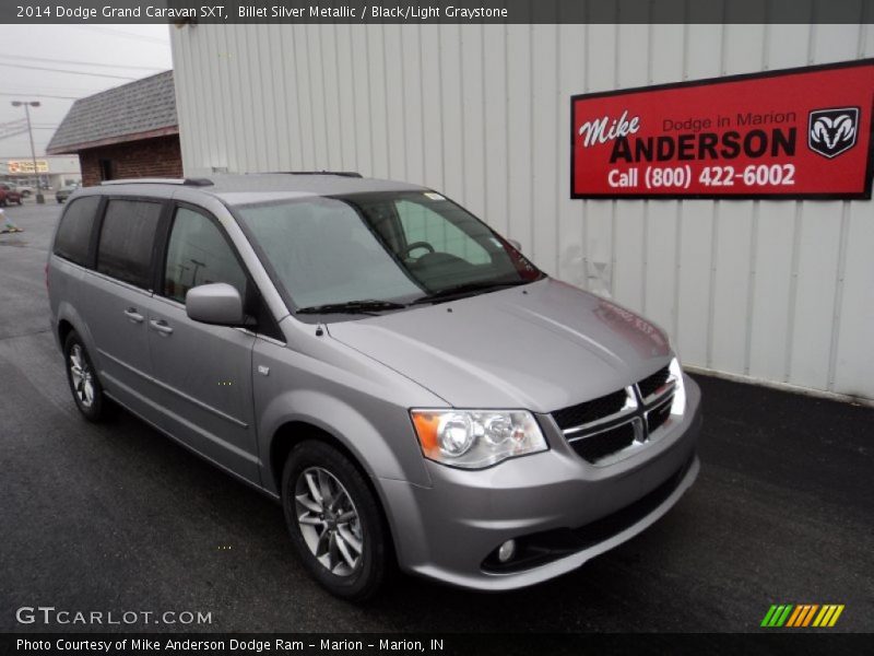 Billet Silver Metallic / Black/Light Graystone 2014 Dodge Grand Caravan SXT
